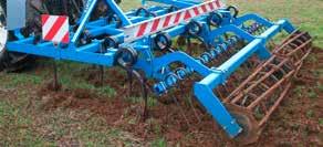 for deep soil working WELL FINISHED WORK It is possible to adjust the implement settings both easily, and without tools For the best results, opt for a rear packer roller (see the equipment page)