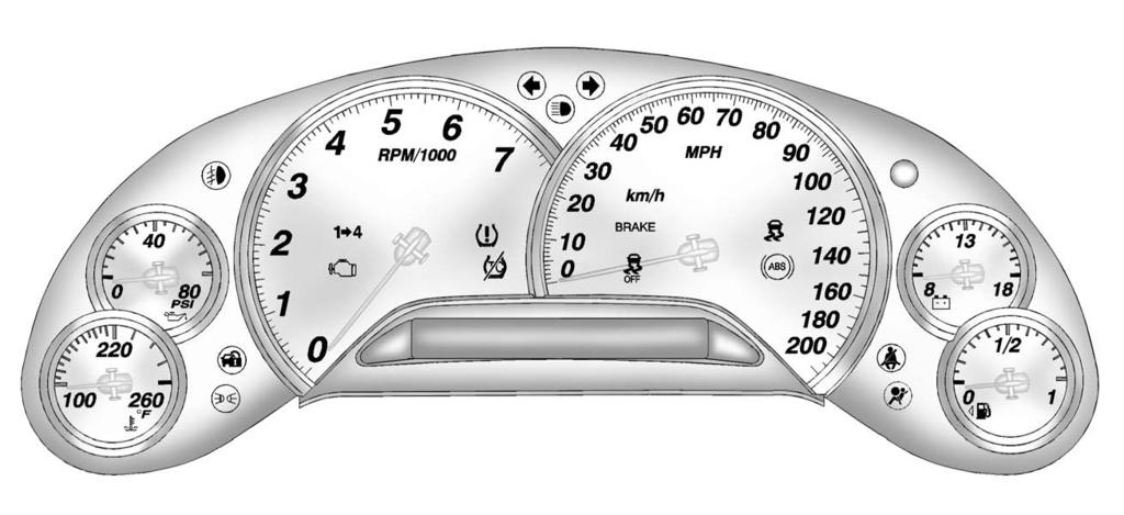 Instruments and Controls 5-9 Instrument Cluster