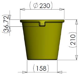 1kg Builders Bucket Round The toughest buckets for use on construction sites or general use