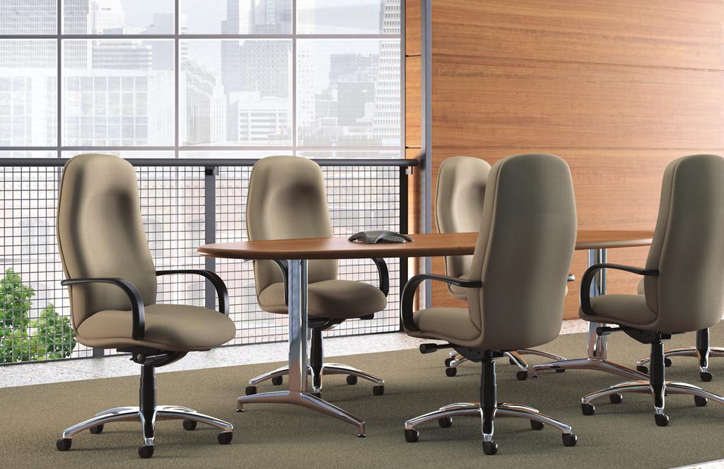 COLLABORATE AND COMPETE. Outfit a meeting or war room with the TR2 Midback or TR2 Highback chair.