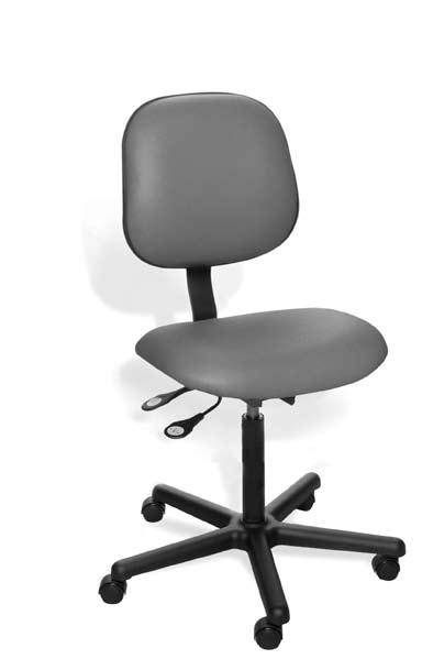 A larger, more ergonomic backrest is featured on BE Series chairs. These models offer the toughness and durability of their BT Series counterparts.