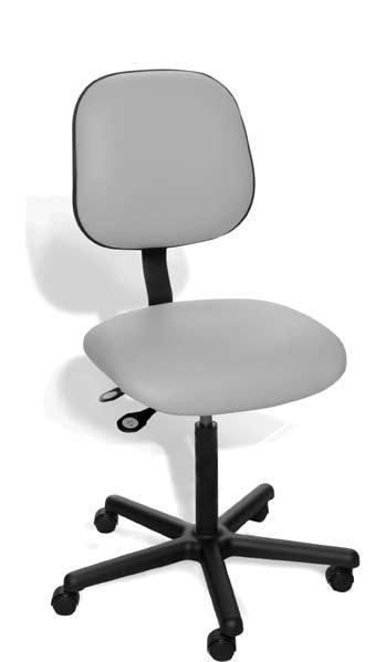 These chairs are the comfort solution for a host of applications in plants, laboratories, offices, and critical environments such as clean rooms and static control/esd situations (with performance