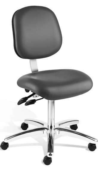 13-Year, Sure-Seat Warranty - see page 3 for details. HL-VF Series Backrest: 15.5" wide x 14.5" high, lumbar support, plastic protective panel Seat: ergonomic, 18.