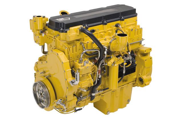 CAT ENGINE SPECIFICATIONS I-6, 4-Stroke-Cycle Diesel Bore...130.0 mm (5.12 in) Stroke...157.0 mm (6.18 in) Displacement... 12.5 L (762.8 in 3 ) Aspiration...Turbocharged Aftercooled Compression Ratio.