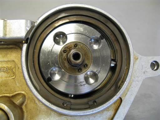 Rotate vanos oil pump to approximate position found when vanos was first removed.