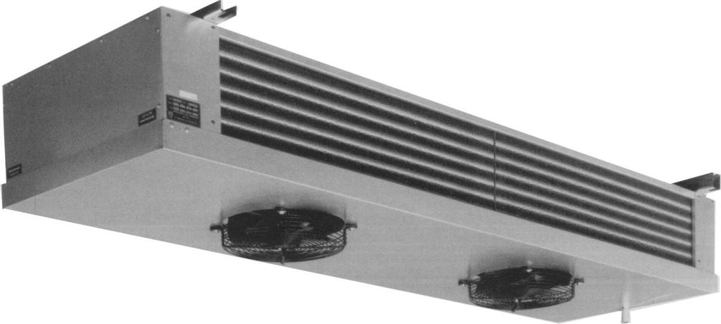 MEDIUM TEMP LOW PROFILE EVAPORATORS LB ELB Series Standard Features: Low air velocity, even temperature and high humidity created by this unit makes it ideal for meat coolers, cutting and packaging,