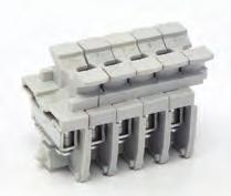 Electrical Channel Mounted Terminal Blocks Medium-Duty Channel Mount terminal blocks are rated at 600 VAC, 50 Amps. Terminal lugs are plated copper and have tubular screw contacts.