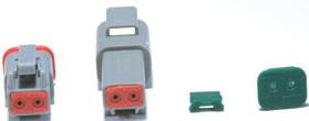 CONNECTION Amphenol AT SerieS 2, 3, 4, 6, 8 And 12 WAy ConneCTorS packaged SeTS of receptacles, plugs And WedgeS Part No: 88010264 2 PIN C 1 x 2 PIN RECEPTACLE (AT04-2P) 1 x 2 PIN RECEPTACLE WEDGE 1