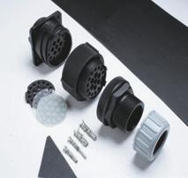 They are simply applied as the final assembly item by locating onto the conduit corrugations and snapped together. The fitting offers no restriction of the conduit bore. PROTECTION Part no.