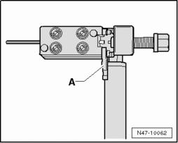 Fig. 264: Identifying Stop In Down Position Fig. 265: Turning Spindle To Stop In Flaring Tool Turn spindle until it stops.