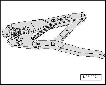 2.2 Tool descriptions 2.2.1 Special pliers with insert, page 76 2.2.2 Release tools for contacts, page 76 2.2.3 Assembly tools for single wire seals, page 77 2.2.4 Wire strippers VAS 1978/3, page 77 2.