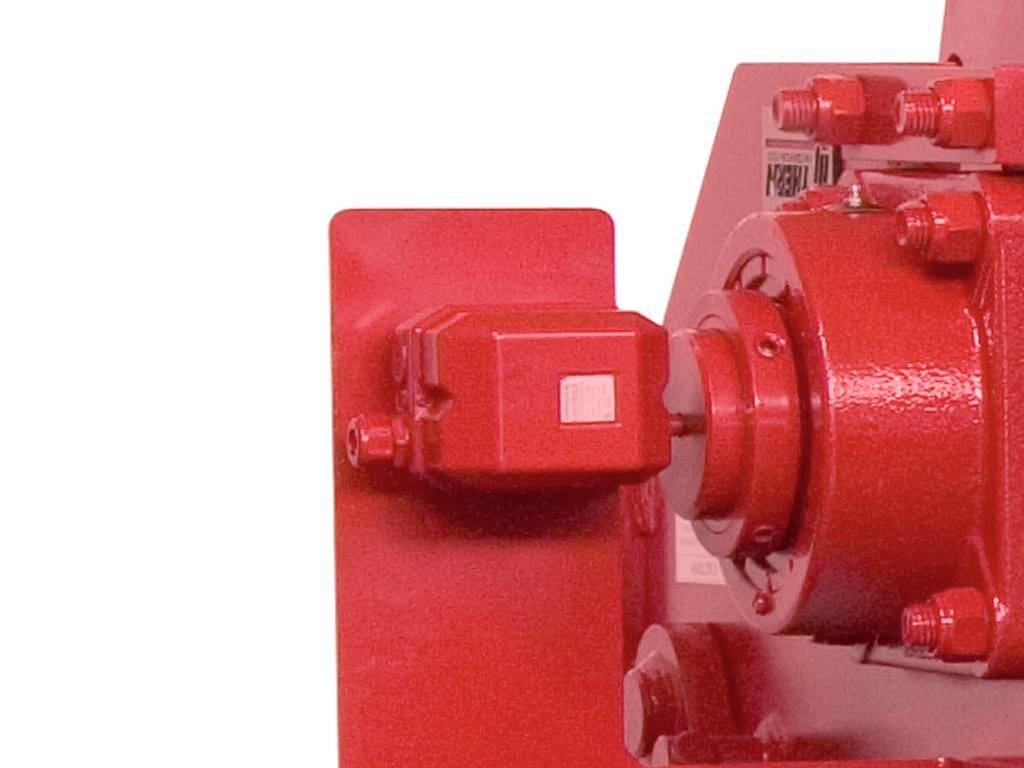LIMIT SWITCHES (D) provide secondary shut-off for load travel in one or two directions. Shown with cable pressure bar and grooved drum modification.