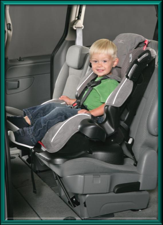 The backs of all combination seats are reinforced. Any harness slot can be used as long as it is at or above the child s shoulders.