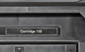 As with most Canon cartridges they do NOT use a chip. The left image shows the potential location for a chip, and possibly a different plastic configuration for other manufacturers.