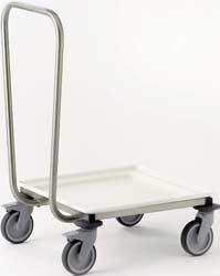 without gallery clearing trolley with 1 arched handle