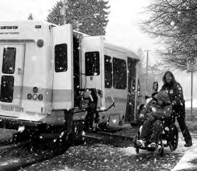 INCLEMENT WEATHER OR LOCAL DISASTERS Spokane Transit may delay or cancel public transportation service during periods of severe snow, ice, or other inclement weather, or local disasters.