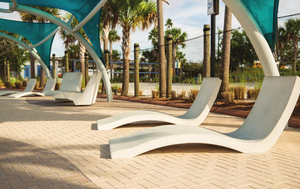 CONCRETE benches & chairs Instantly elevate outdoor spaces with the sleek and modern look of concrete.