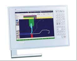 Cybelec ModEva 15 allowing control of 18 axes, with 15 TFT touch screen, 2D offline programming software with