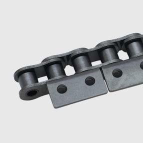 A&S Roller chain I 7 Roller chain with attachments K1/K2 Roller chain with K1 attachments DIN Inner- Outer- Guiding- ISO Plate Plate Dim.