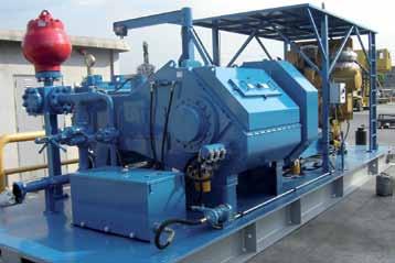 Drillmec offers a complete range of triplex mud pumps from 600 hp to 2400 hp diesel or electric AC DC powered both rated 5000 and 7500 psi.