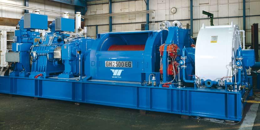Drawworks Three-speed gear box with auto-driller Aker Wirth drawworks are field-proven, efficient and reliable.