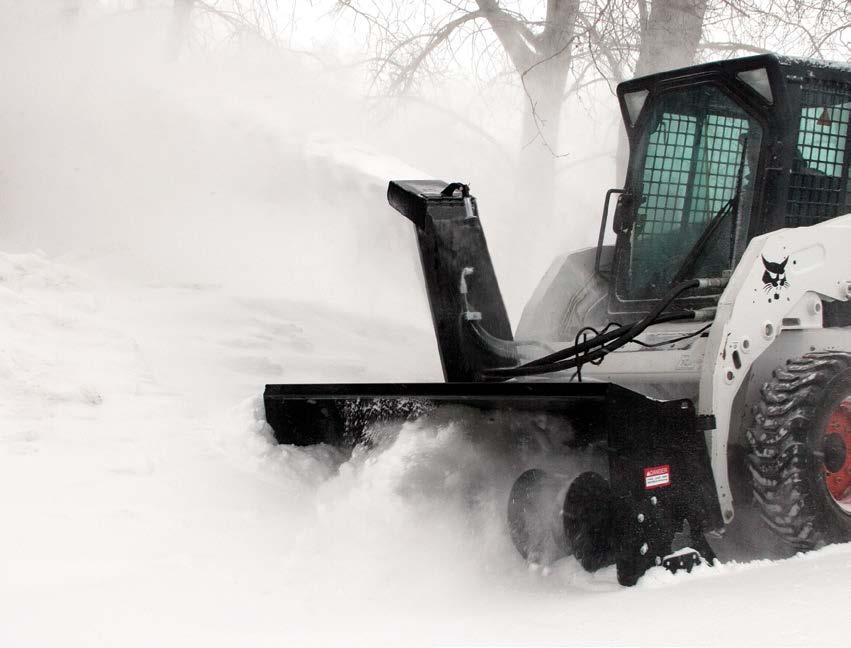 DRIVE ASSEMBLY With a hood turning range of 270º Allied by Farm King Hydraulic Drive Snowblowers give you superior control when moving snow.