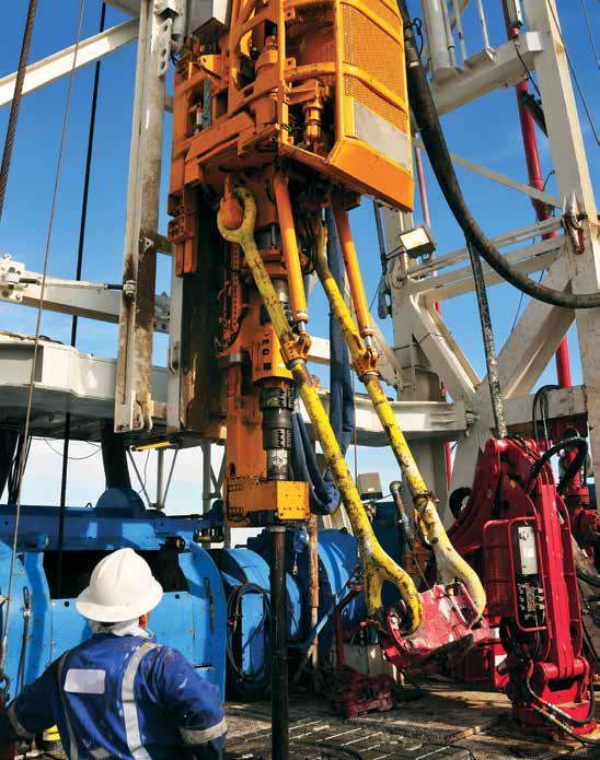TOP DRIVE SYSTEMS Top drives are the workhorses of a rig, withstanding extreme loads, variable environmental conditions and continuous application demands.