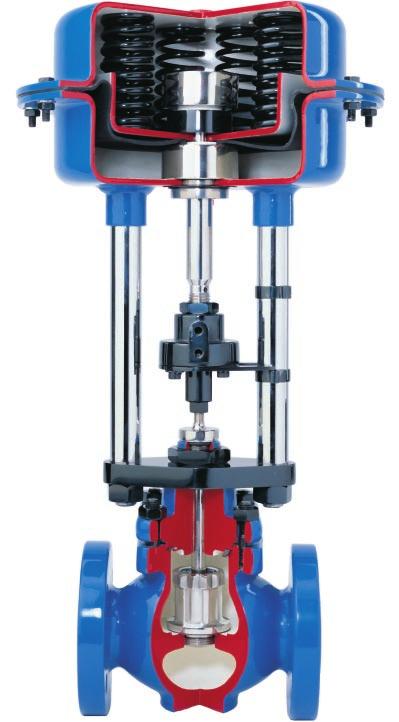 One valve - The Spirax Sarco range of KE valves and PN5000 and PN6000 pneumatic actuators are designed to give a comprehensive selection of control valves for use on steam, water, oils and most