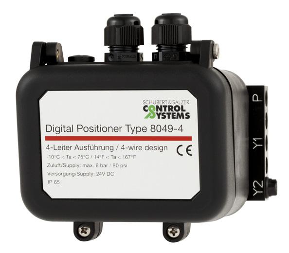 Compact digital positioner for pneumatic control valves. Positioner can be integrated into valve actuator (no external moving parts for stroke feedback) Wide range of strokes 0. to.