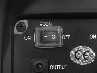 When loads are turned on or re-connected, the engine returns to the correct speed to power the connected load. In the Off position the system does not operate.