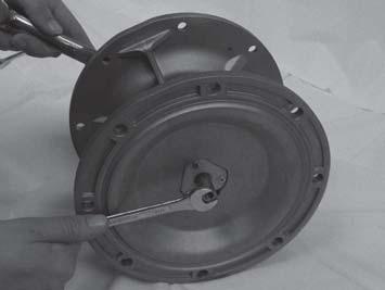 Diaphragm Rod Assembly, remove the remaining Outer Diaphragm Plate, Diaphragm, Inner Diaphragm Plate and Bumper