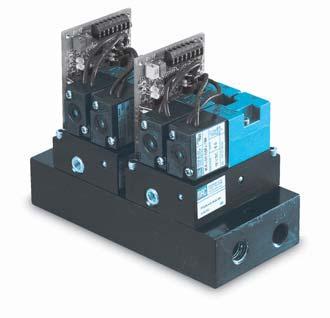 Proportional pressure controller Series PPC45A Port size Flow (Max) (Cv/Nl/min) Circuit bar mounting Series 1/8 0.25/250 OPERATIONAL BENEFITS coverless analog base manifold mount 1.