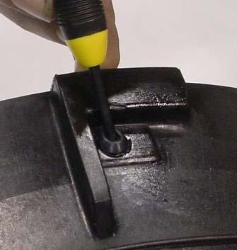 GROMMET REMOVAL AND INSERTION 1) Insert tool into grommet and