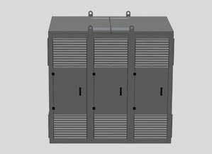 1250 </= IP23 2400 x 1400 x 2450 330 4 Recommended transformer/housing combination up to IP23 without loss of efficiency Suitable for AF mode (capacity 140 %) Suitable for indoor / floor installation