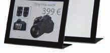 Acrylic Display L Display with Black Frame L Display