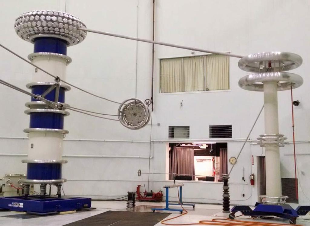 In 2014, the laboratory completed the installation of a Haefely / Hipotronics 800kV Series Resonant Test Set in addition to a Haefely DDX 9121 Partial