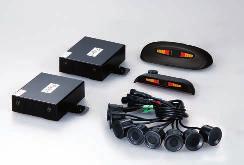 Front Parking Assist Systems PTS800MN 8 sensor system with two ECUs and two digital displays 8 sensor system, complete front and rear protection 2 displays for front and rear 2 control units
