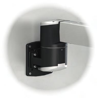 enclosures via the rear panel V ESA flange size, hole pattern 75 and 100 Suspension system attachment in