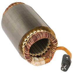Stator housed in an external shell in AISI 304L (rewindable-type) connected with stainless steel pins to the upper support of the motor. Removable cable connector to allow fast and easy maintenance.