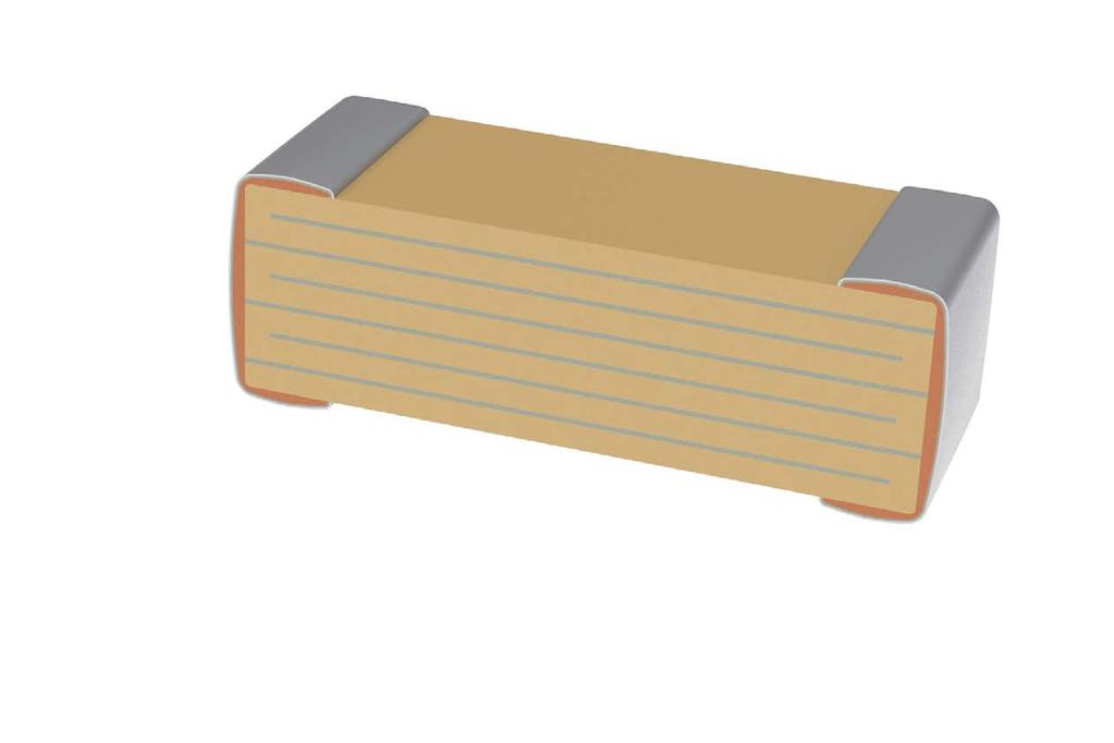 Dielectric Material (BaTiO 3 ) Inner Electrodes (Ni) Base Metal (Cu) Barrier Layer (Ni) Termination Finish (% Matte Sn) Inner