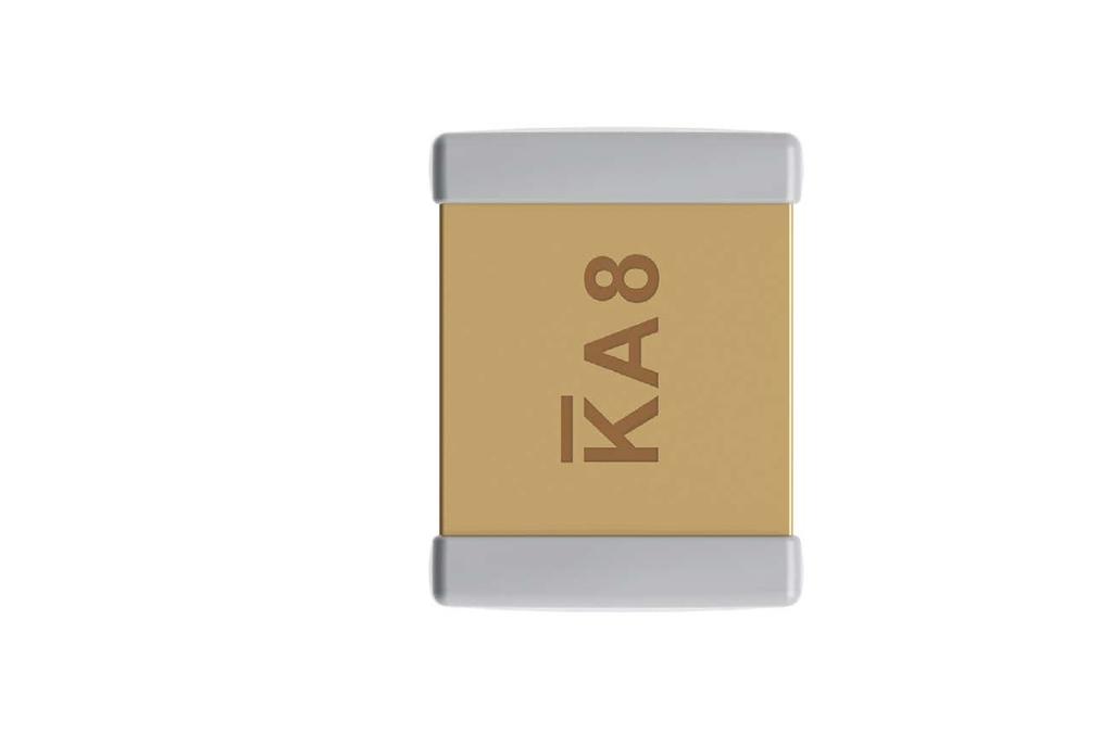 Surface Mount Multilayer Ceramic Chip acitors (SMD MLCCs) X7R Dielectric, 2 VDC (Commercial Grade) acitor Marking (Optional): These surface mount multilayer ceramic capacitors are normally supplied