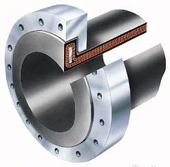 Swivel flange The Trelleborg swivel flange is used with medium service pressures at points where the bolt holes