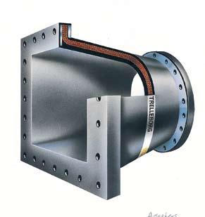 Trelleborg Flexible Joints Trelleborg can provide quick and efficient supply of custom-made, nonstandard products, such as expansion joints in non-standard lengths and with non-standard flanges.