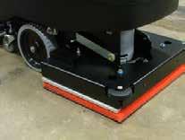 pad. The application still requires the attachment of a traditional cleaning pad first. This pad acts as a backer pad which compensates for low and high spots in the floor.