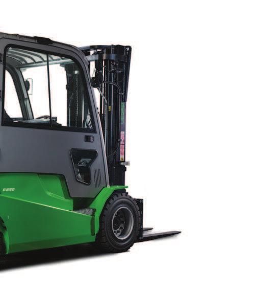 Side battery replacement maximizes uptime The option of lateral battery replacement on all B600 models means outstanding multi-shift peformance even in the most intensive materials handling