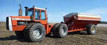 9-24 R, 757 sep hrs showing. Swather 2004 Massey Ferguson 9220 30 Ft, s/n 9220HN08204, AGCO 5200 hdr, s/n HP10136, F&A, 16.9-28 F, suitcase weights, 1752 hrs showing.
