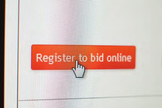 Once your account is active, you can register and bid online. 2.