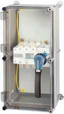 SIRCOVER Manually operated Transfer Switching Equipment from 125 to 3200 A Polyester enclosed solution General characteristics Adapted to chemical attack, dust hazard, contamination hazard and
