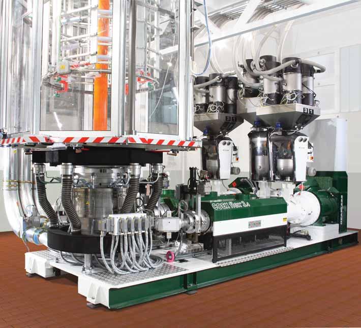 Coextrusion system for the production of 3