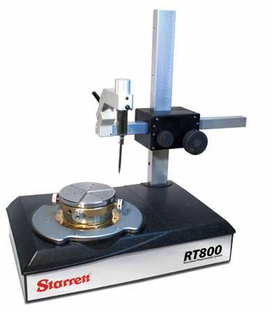 Starrett RT800 High speed roundness systems for bearings, automotive and precision industries A range of roundness products robust enough for the shop floor but accurate enough for any inspection